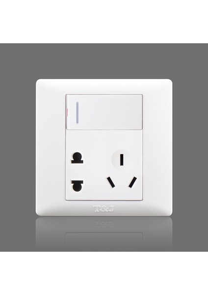 Tianji Tj Anahtar Priz Paneli Yueting 16A Klima Bir Çift Beş Delikli Set Floresan Şerit 86 Tipi Beyaz (Yurt Dışından) fiyatları