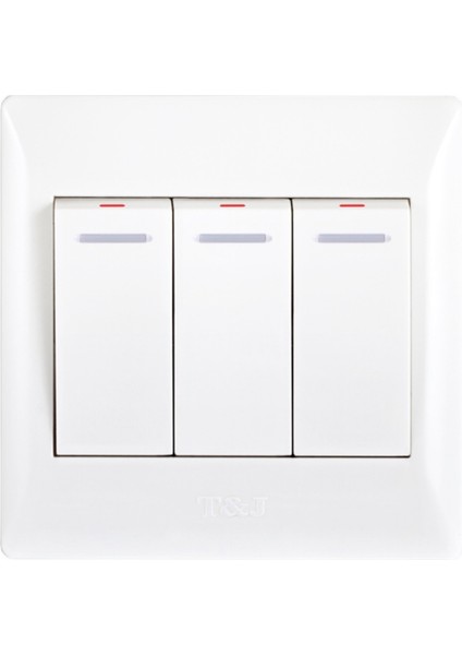 Tianji Tj Anahtar Priz Paneli Yueting 16A Klima Bir Çift Beş Delikli Set Floresan Şerit 86 Tipi Beyaz (Yurt Dışından) indirimleri