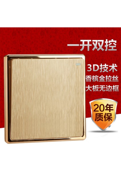 Altın Tel Çekme 86 Tipi Gizli Duvar Beş Delikli Priz 5 Delikli Klima Anahtarlı USB Soketi Tam Panel (Yurt Dışından) fiyatları