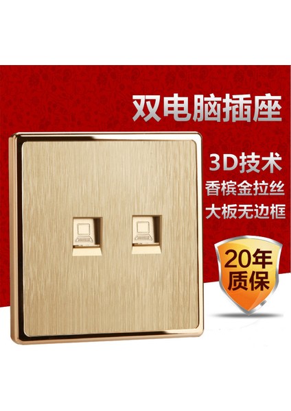 Altın Tel Çekme 86 Tipi Gizli Duvar Beş Delikli Priz 5 Delikli Klima Anahtarlı USB Soketi Tam Panel (Yurt Dışından) modelleri