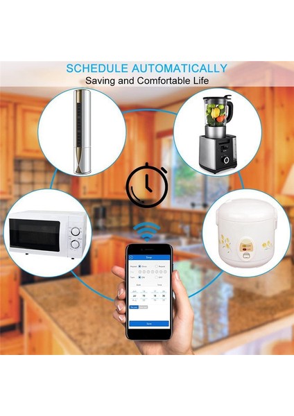 Akıllı Anahtar Wıfı Işık Anahtarı Kesici Modülü Bluetooth Anahtarı Ev Için Kablosuz Uzaktan Kumanda Anahtarı, 1/2 Yollu 16A (Yurt Dışından) fiyatları