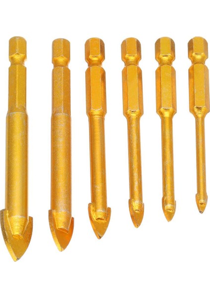 6 Adet Seramik Karo Cam Matkap Uçları 1/4 (Yurt Dışından) fiyatları