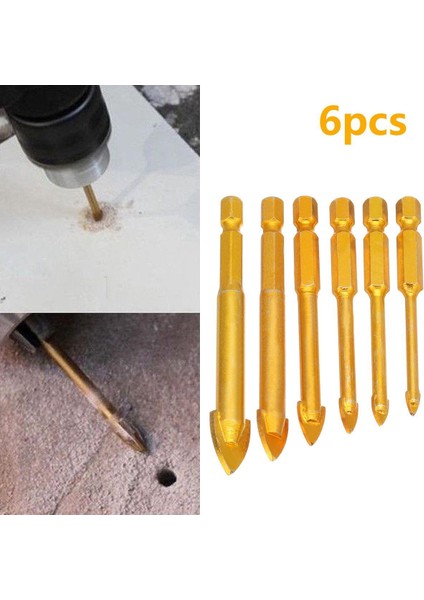 6 Adet Seramik Karo Cam Matkap Uçları 1/4 (Yurt Dışından) indirimleri