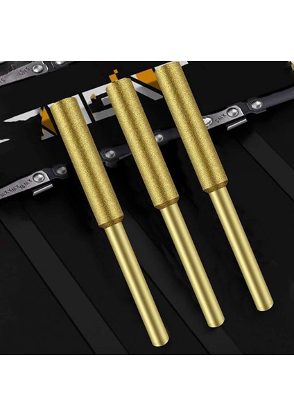 10 Adet Elektrikli Testere Bileyici Çapak Taşlama Taşı Dosyası (4.0mm) (Yurt Dışından) fiyatları