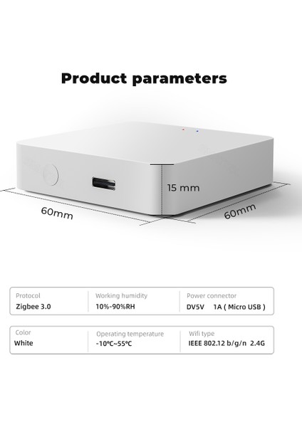 Smatrul Zigbee Çok Modlu Ağ Geçidi Bluetooth Mesh Kablosuz Köprü Hub Kontrolü Tuya Akıllı Yaşam Alexa Google Ev (Yurt Dışından) fiyatları