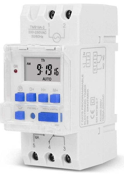 16A Elektronik Haftalık 7 Gün Programlanabilir Dijital Zaman Anahtarı Röle Zamanlayıcı (Yurt Dışından)