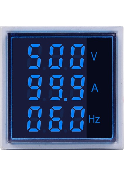 Ayak Koltuk 1 Adet Kare LED Dijital Voltmetre Ampermetre Hertz Metre AC20-500V Sinyal Işıkları Gerilim Akım Frekans Combo Metre Göstergesi Test Cihazı (Yurt Dışından) fiyatları