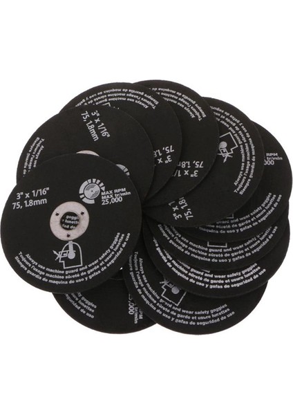 15 Adet 3 Inç 75MM Kesme Tekerleği Reçine Kesme Diski Fiber Dairesel Testere Bıçakları Metal Kesme Için 75X1.6X10MM (Yurt Dışından)