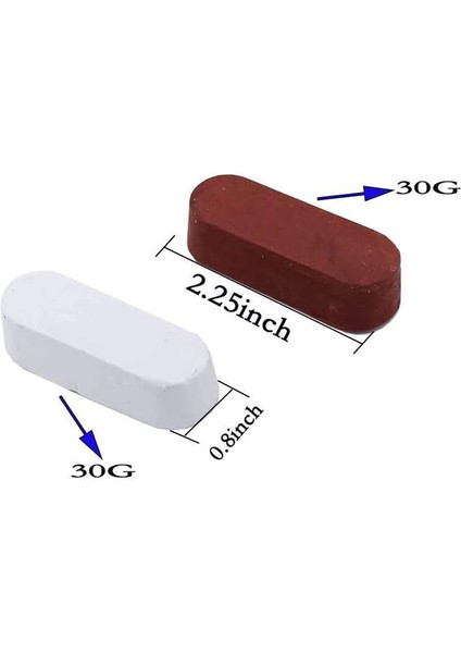 Adet 6 Inç Parlatma Parlatma Tekerlekleri Tezgah Öğütücü Için Parlatma Bileşikleri Kiti, Beyaz ve Sarı (Yurt Dışından) indirimleri