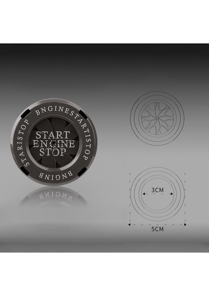 Araç Içi Modifikasyon Tek Tuşla Başlat Düğmesi Kontak Anahtarı Dönen Koruyucu Kapak Motosiklet Başlangıç Halkası Dekorasyon Araba Iç Aksesuarı Jessica (Yurt Dışından) fırsatları