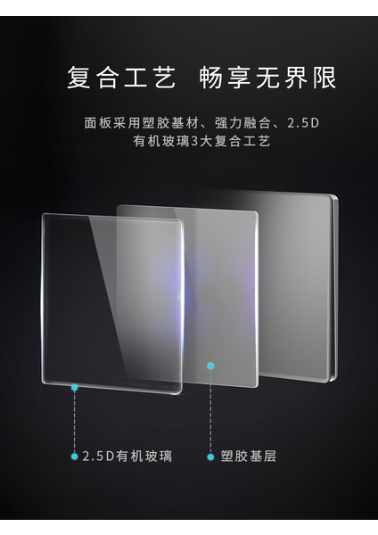 Op Ultra Ince Gri Anahtar Priz Paneli 86 Tip 16A Ev Koyu Ayna Camı Bir Açık 5 Gözenekli USB (Yurt Dışından) fiyatları