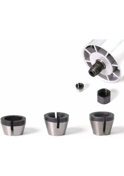 Adet Yüksek Hassasiyetli 6mm 6.35MM 8mm Yönlendirici Collet Chuck Adaptörü Gravür Kırpma Makinesi (Yurt Dışından)