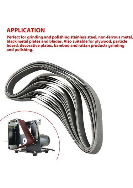 Nanlıy- 15 Adet 1 Inç x 30 Inç 600/800/1000 Grit Zımpara Kayışları Taşlama Parlatma Alüminyum Oksit (Yurt Dışından) fiyatları