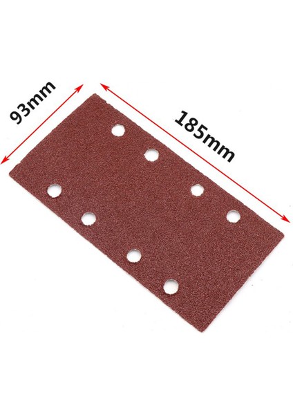 50 Adet 8 Delik Kum Yaprak Kağıt Parlatma Için Kahverengi Zımpara Salıncak Öğütücü 40-120 Grit Orbital Zımpara Araçları 185MM (Yurt Dışından)