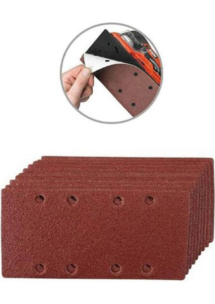 50 Adet 8 Delik Kum Yaprak Kağıt Parlatma Için Kahverengi Zımpara Salıncak Öğütücü 40-120 Grit Orbital Zımpara Araçları 185MM (Yurt Dışından)