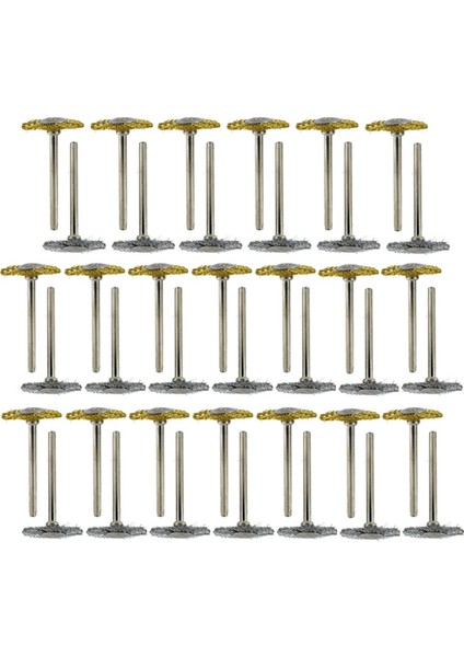40 Parça Mini Tel Fırça Tekerlek Fincan Pirinç Çelik Tel Fırça Seti (3mm) Güç Dremel Döner Aracı Için Sap Parlatma Buff (Yurt Dışından) fiyatları
