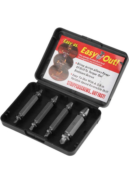 Vida Sökücü Aracı 4 Adet/takım Çift Taraflı Hasarlı Çıkarıcı Saplama Cıvata Seti Elektrikli Matkap Için Kolay Çıkış Kiti Değiştirme (Yurt Dışından) fiyatları