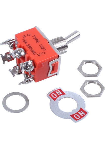 2x Dpdt Açık/açık 2 Pozisyon 6 Vidalı Terminal Geçiş Anahtarı Ac 250V 15A (Yurt Dışından) fiyatları