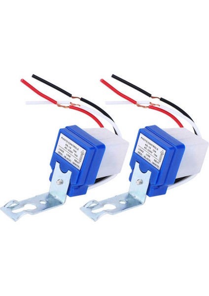 Yeni 2 Adet Otomatik Işık Anahtarı Dış Mekan Fotoğraf Anahtarı Sokak Lambası Algılama (Yurt Dışından)