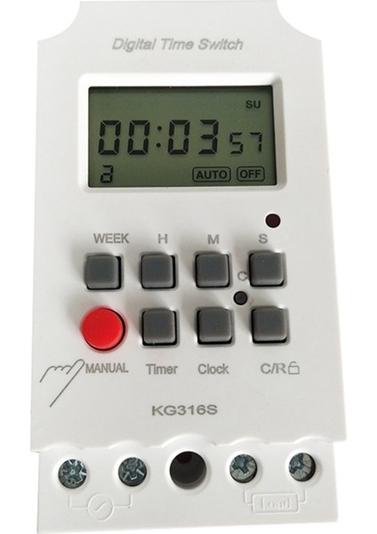 220VAC 25A KG316S Mikrobilgisayar Ikinci Kontrol Anahtarı Otomatik Elektronik Programlanabilir Güç Zamanlayıcı Anahtarı (Yurt Dışından)