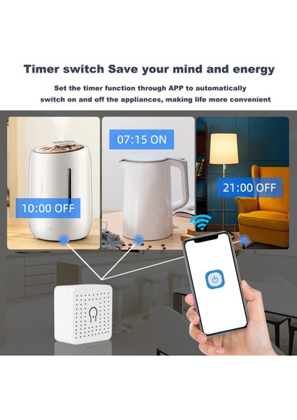 Ewelink Wifi 16A Mını Akıllı Anahtar Destekli 2 Yönlü Kontrol Zamanlayıcı Kablosuz Anahtar Mart Ev Otomasyonu Alexa Google Home ile Uyumlu (Yurt Dışından) modelleri