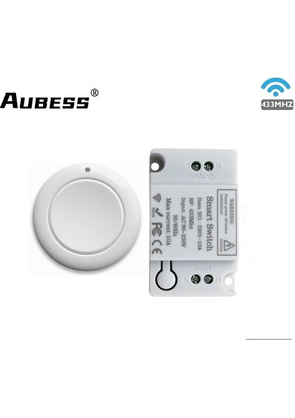 433 Mhz Evrensel Kablosuz Rf Uzaktan Kumanda Fan Lambası Işık Anahtarı 10A Röle Çıkışı Ac 220 V 1ch Modülü (Yurt Dışından) fiyatları