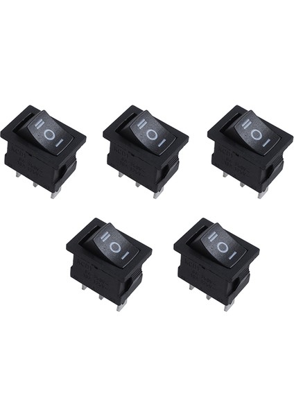 5x Spdt On-Off-On 3 Pozisyonlu Geçmeli Tekne Rocker Anahtarı Ac 250V/6A 125V/10A (Yurt Dışından)