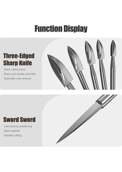 Adet Ahşap Oyma Aletleri, 4486 Aynalı 1/8 Inç Şaft Hss Matkap Aleti (Yurt Dışından) fırsatları