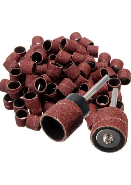 100 Parça 1/2 Inç Cilalı Zımpara Halkası Silisyum Karbürden Parlatma Zımpara Bandı + 2 Parça x Döner Ayna Veya Mandrel (Yurt Dışından) fiyatları