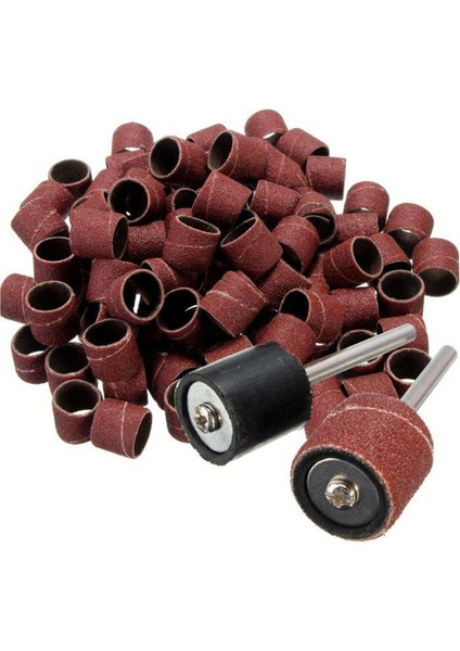 100 Parça 1/2 Inç Cilalı Zımpara Halkası Silisyum Karbürden Parlatma Zımpara Bandı + 2 Parça x Döner Ayna Veya Mandrel (Yurt Dışından) modelleri