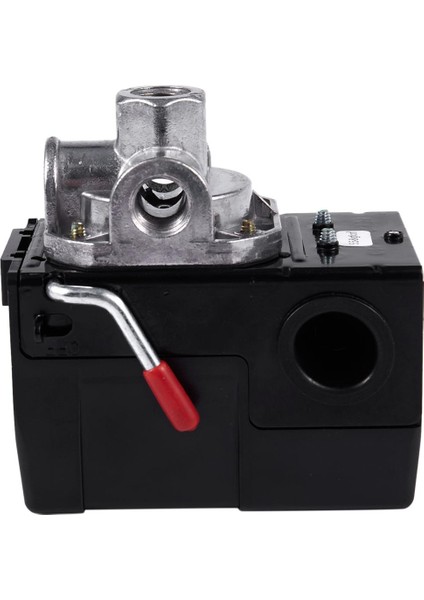 5-8kg 4-Port 26 Amp Basınç Anahtarı Kontrol Vanası Hava Kompresörü Ağır Hizmet Tipi Siyah Otomatik Basınç Kontrol Cihazı (Yurt Dışından)