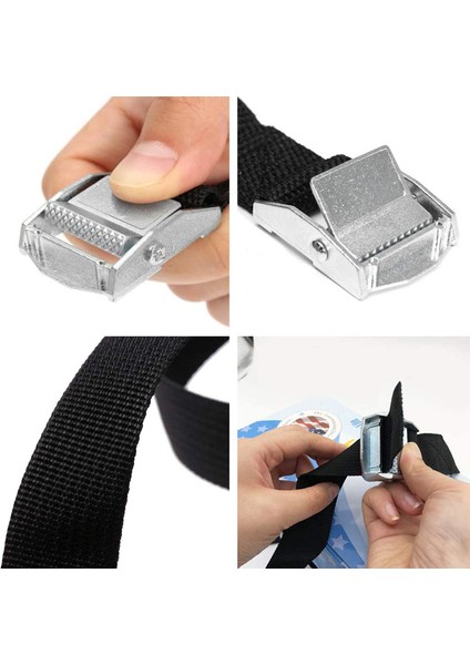 2m Ila 8m Toka Bağlama Kemeri Kargo Askıları Araba Bagaj Çantası Jessica Için Cırcırlı Kemer (Yurt Dışından) indirimleri