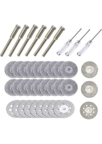 Elmas Kesme Çarkı Seti Kesme Diskleri Kaplamalı Döner Aletler, Mandrel ve Tornavida ile Elmas Kesme Tekerleği (Yurt Dışından) fiyatları