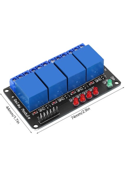 4 Yollu Röle Modülü Düşük Seviye 3V Siyah Plaka, Ev Aletleri Kontrolü Için Gösterge Işığı ile (Yurt Dışından) fırsatları