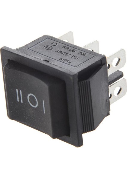 6-Terminaller 3 Pozisyon Açık/kapalı/açık Dpdt Tekne Basmalı Anahtar 16A 250VAC 20A 125VAC (Yurt Dışından)
