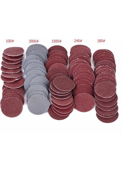 2 Inç 100 Adet Zımpara Diskleri Ped Seti Yuvarlak Zımpara Kağıdı Kanca Döngü Zımpara Destekleyici (Yurt Dışından) fiyatları