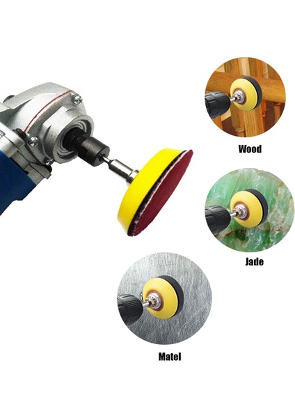 2 Inç 100 Adet Zımpara Diskleri Ped Seti Yuvarlak Zımpara Kağıdı Kanca Döngü Zımpara Destekleyici (Yurt Dışından) indirimleri