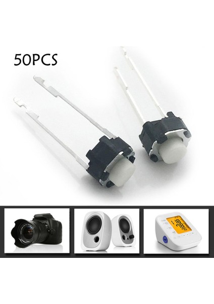 [ayak Kanepe]okdeals 50 Adet Dayanıklı Basma Düğmesi 2 Pin 665MM Tact Anahtarı Güç Anahtarı Dokunsal Mikro Anahtar Kendini Sıfırlama (Yurt Dışından) modelleri