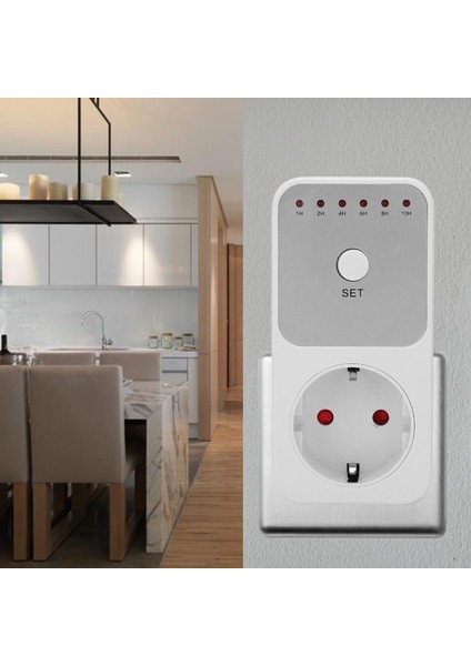 Zamanlayıcı Güç Soketi Anahtarı Takılabilir Geri Sayım Kontrol Cihazı Ab Fişi 230V (Yurt Dışından)