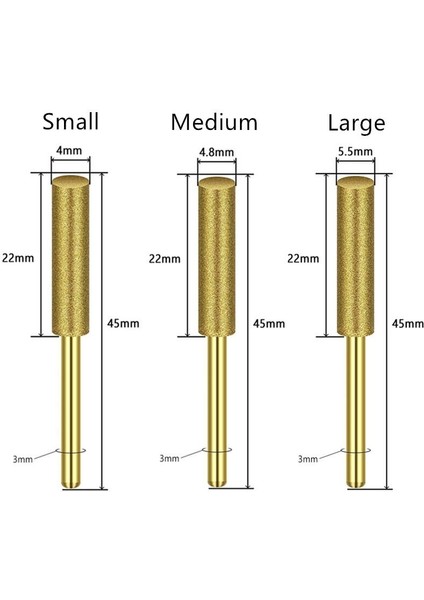 5 Adet Elmas Silindir Dosyası 4-5.5mm Zincir Testere Bileme Aracı Elmas Dosya Gravür Taşlama Aracı Zincir Testere Elektrikli Alet Seti (Yurt Dışından)