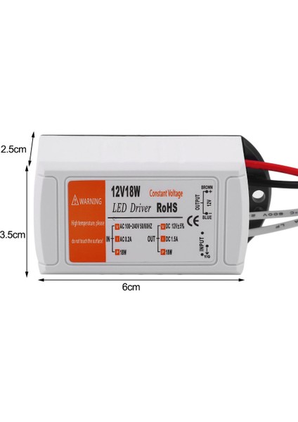 Ma 18W/28W/48W/72W/100W Dc 12V LED Sürücü Adaptörü Trafo Anahtarı (Yurt Dışından) fırsatları