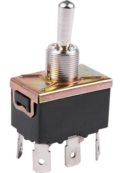 10X Ac 250V/10A 125V/15A Dpdt 3 Pozisyon Açık/kapalı/açık 6 Pinli Geçiş Anahtarı Siyah+Gümüş (Yurt Dışından) fırsatları
