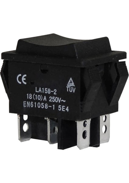 Namuny Su Geçirmez Mini Elektrik Kontrol Anahtar Tertibatı Çift Sıfırlama Anahtarı LA158-2 10A 250V (Yurt Dışından)