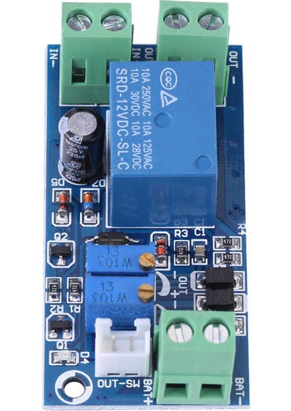 12V Alçak Gerilim Kesme Anahtarı Kurtarma Düşük Gerilim Koruma Kartı 10A (Yurt Dışından)
