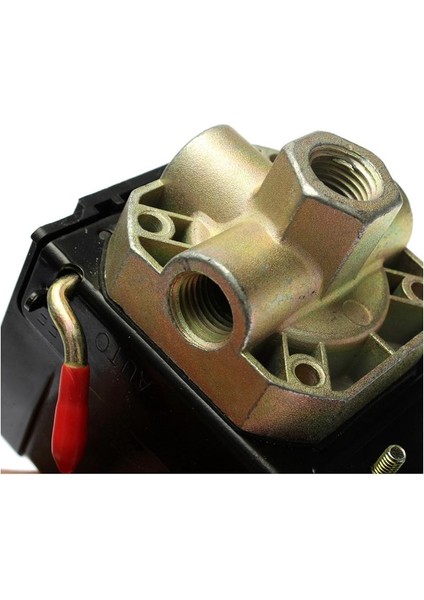 90-125PSI 4 Port 26 Amp Basınç Anahtarı Kontrol Vanası Hava Kompresörü Ağır Hizmet Tipi Siyah (Yurt Dışından) fırsatları