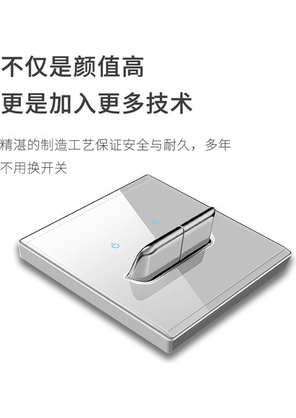 Uluslararası Elektrikçi Yaratıcı Kolu 86 LED Temperli Cam Panel Anahtar Priz Gri ile Iskandinav Tarzı Ev (Yurt Dışından) fırsatları