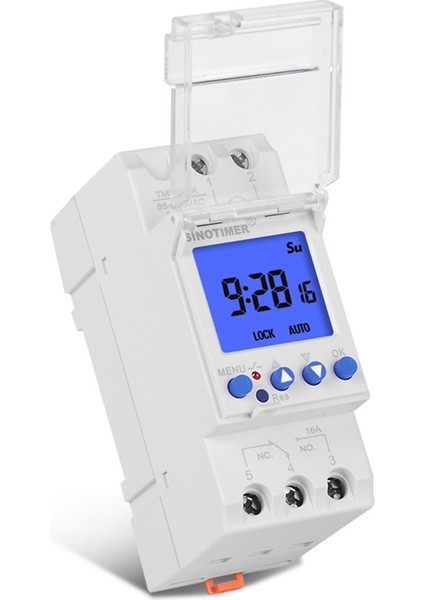 Sınotımer TM928AK Akıllı Ekran Yedek Yedek Parça Aksesuarları Pil Rayı Zamanlayıcı Anahtarı Arka Işık 85-265V 16A (Yurt Dışından) fiyatları
