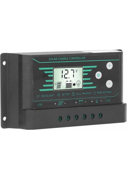 Lamba Için Güneş Paneli Regülatörü Şarj Regülatörü Pwm Çift USB LCD Ekran 30A 12V/24V (Yurt Dışından)