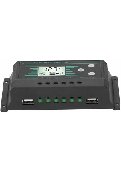 Lamba Için Güneş Paneli Regülatörü Şarj Regülatörü Pwm Çift USB LCD Ekran 30A 12V/24V (Yurt Dışından)