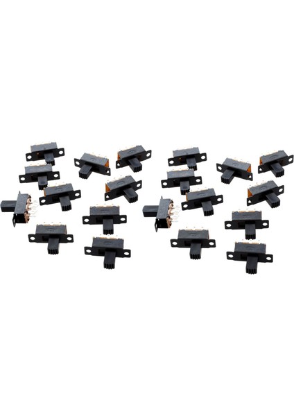 20 Adet 6 Pin 2 Pozisyonlu Dpdt Açık/açık Mini Slayt Anahtarı (Yurt Dışından)